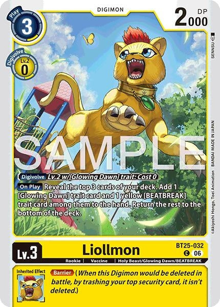 Image for Liollmon [BT25-032 C] - Digimon Card Game