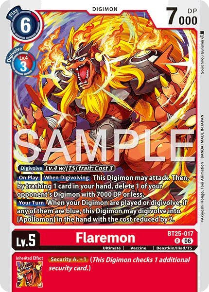 Image for Flaremon [BT25-017 R] - Digimon Card Game