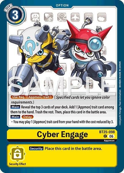 Image for Cyber Engage [BT25-098 C] - Digimon Card Game