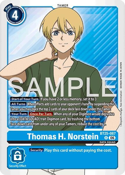 Image for Thomas H. Norstein [BT25-087 R] - Digimon Card Game