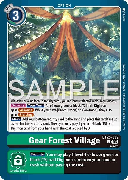 Image for Gear Forest Village [BT25-099 U] - Digimon Card Game