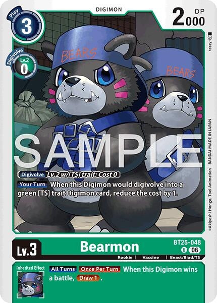 Image for Bearmon - BT25-048 [BT25-048 U] - Digimon Card Game