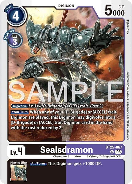 Image for Sealsdramon [BT25-067 C] - Digimon Card Game