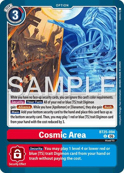 Image for Cosmic Area [BT25-094 U] - Digimon Card Game