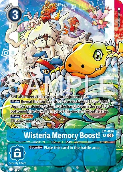 Image for Wisteria Memory Boost! (Alternate Art) [LM-034 P] - Digimon Card Game
