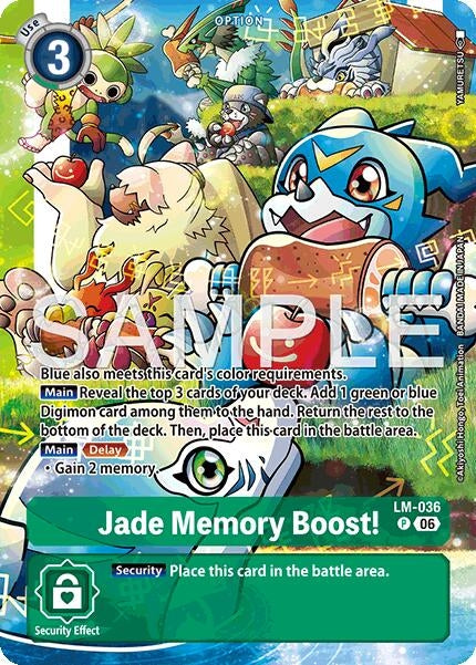 Image for Jade Memory Boost! (Alternate Art) [LM-036 P] - Digimon Card Game