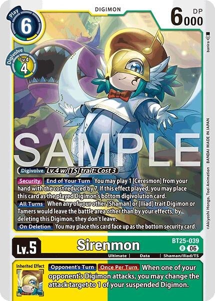 Image for Sirenmon [BT25-039 R] - Digimon Card Game