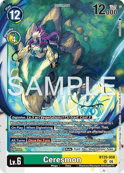 Image for Ceresmon [BT25-059 SR] - Digimon Card Game