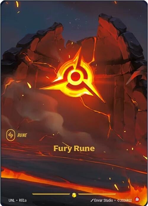 Image for Fury Rune (Alternate Art) [R01a] - Riftbound: League of Legends Trading Card Game