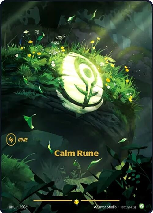 Image for Calm Rune (Alternate Art) [R02a] - Riftbound: League of Legends Trading Card Game