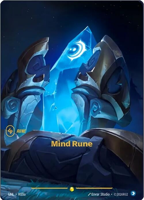 Image for Mind Rune (Alternate Art) [R03a] - Riftbound: League of Legends Trading Card Game