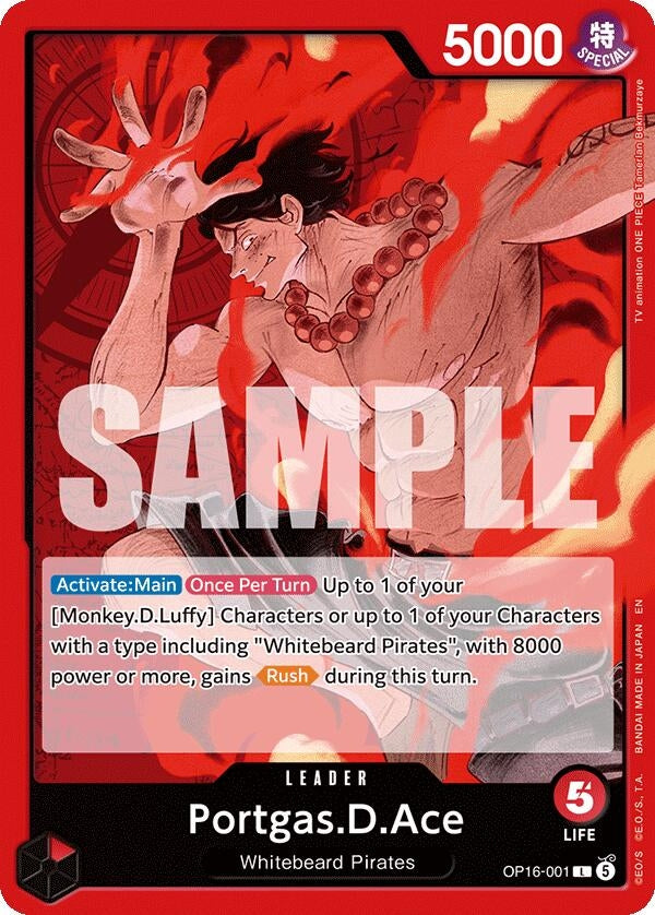 Image for Portgas.D.Ace (001) [OP16-001] - One Piece Card Game