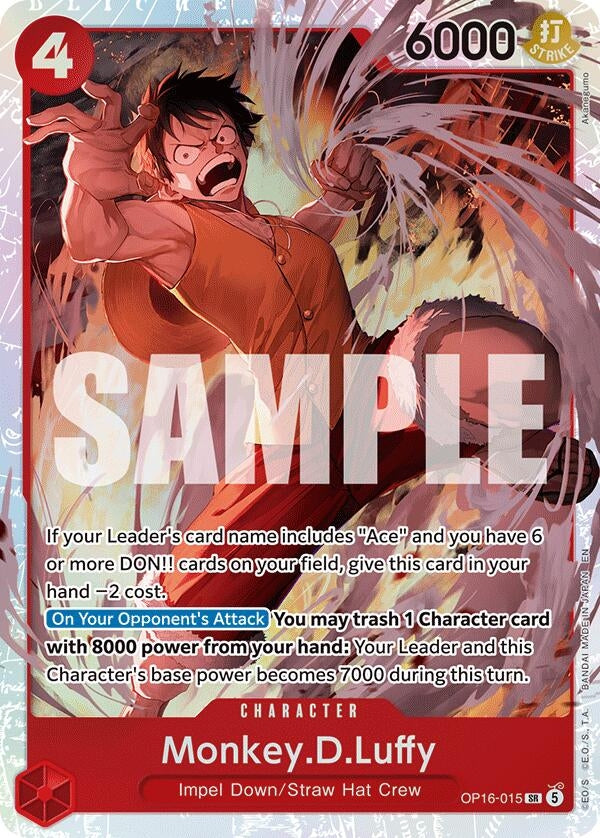 Image for Monkey.D.Luffy [OP16-015] - One Piece Card Game