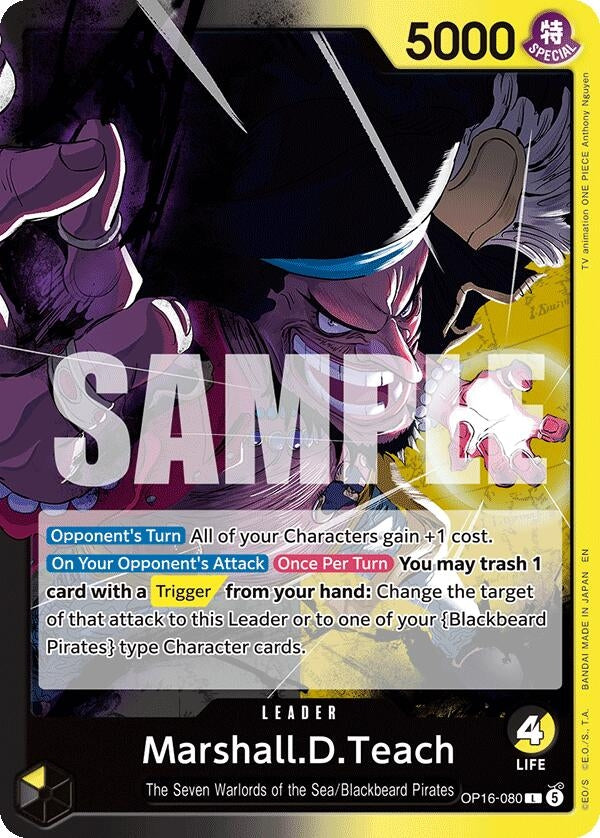 Image for Marshall.D.Teach (080) [OP16-080] - One Piece Card Game