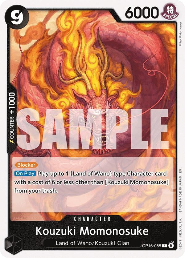 Image for Kouzuki Momonosuke (085) [OP16-085] - One Piece Card Game