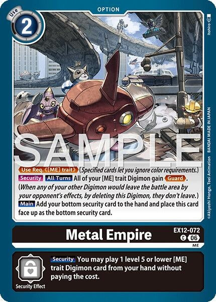 Image for Metal Empire [EX12-072 C] - Digimon Card Game