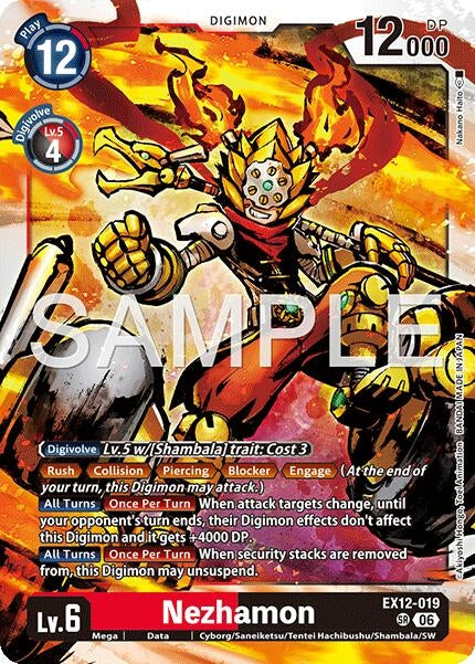 Image for Nezhamon [EX12-019 SR] - Digimon Card Game