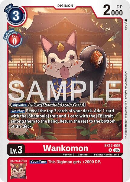 Image for Wankomon [EX12-009 R] - Digimon Card Game