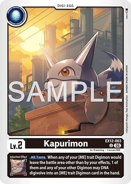 Image for Kapurimon [EX12-003 U] - Digimon Card Game