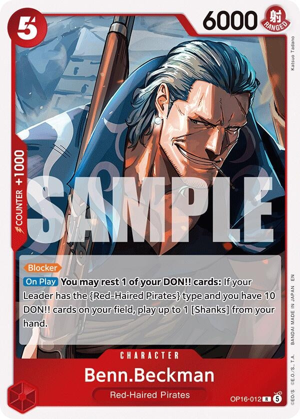 Image for Benn.Beckman [OP16-012] - One Piece Card Game