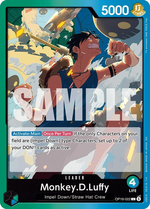 Image for Monkey.D.Luffy (022) [OP16-022] - One Piece Card Game