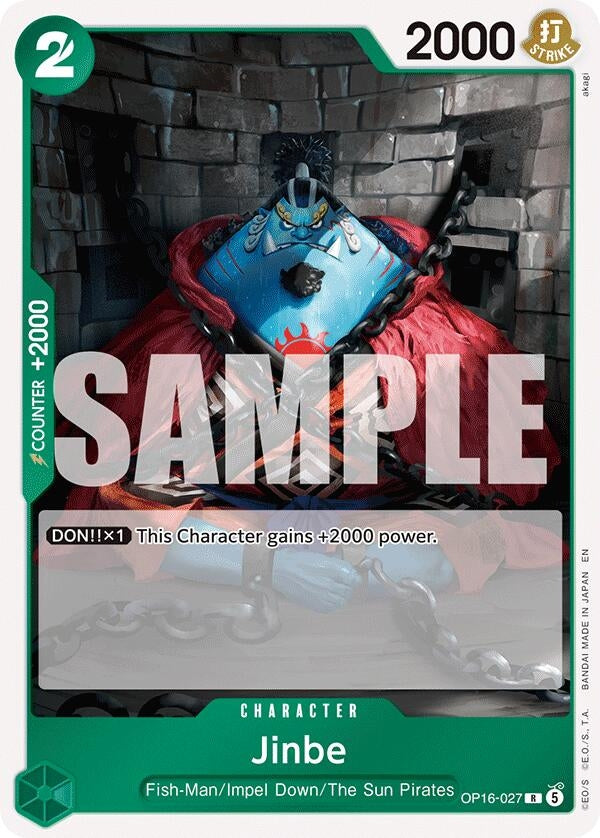 Image for Jinbe (027) [OP16-027] - One Piece Card Game