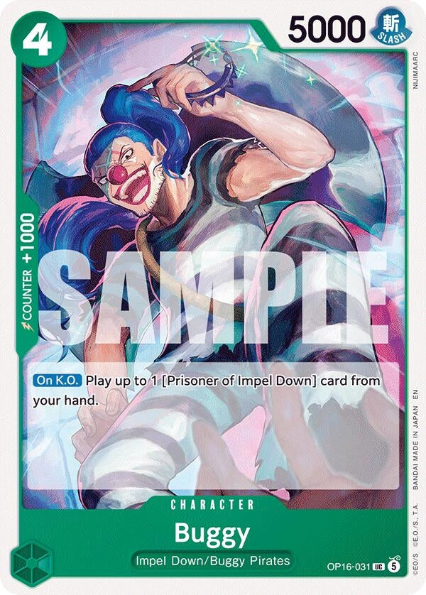 Image for Buggy (031) [OP16-031] - One Piece Card Game