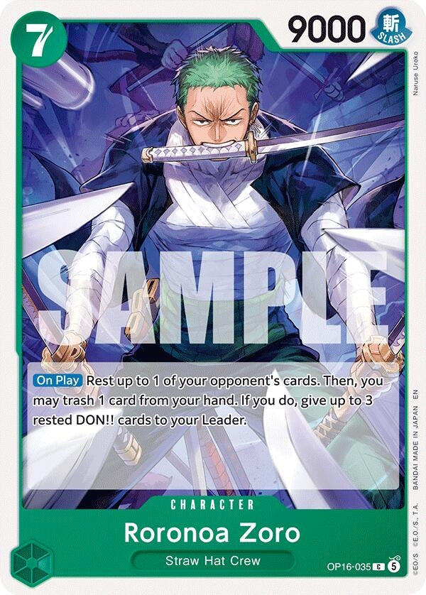 Image for Roronoa Zoro (035) [OP16-035] - One Piece Card Game