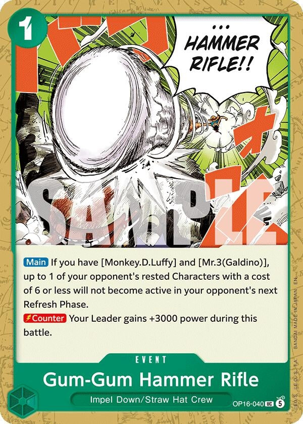 Image for Gum-Gum Hammer Rifle [OP16-040] - One Piece Card Game