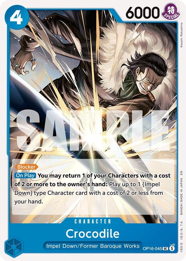 Image for Crocodile [OP16-045] - One Piece Card Game