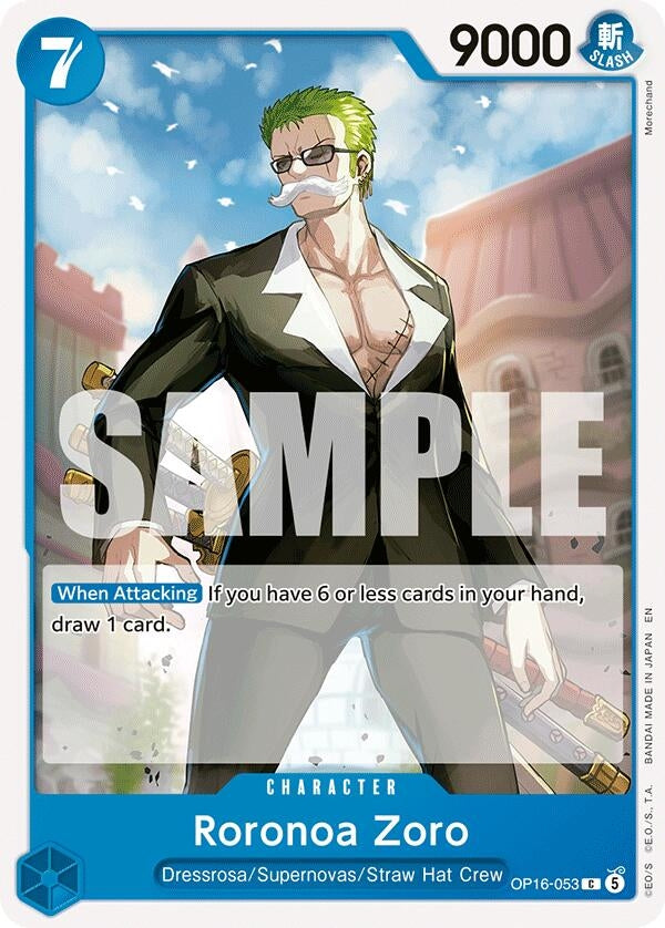 Image for Roronoa Zoro (053) [OP16-053] - One Piece Card Game