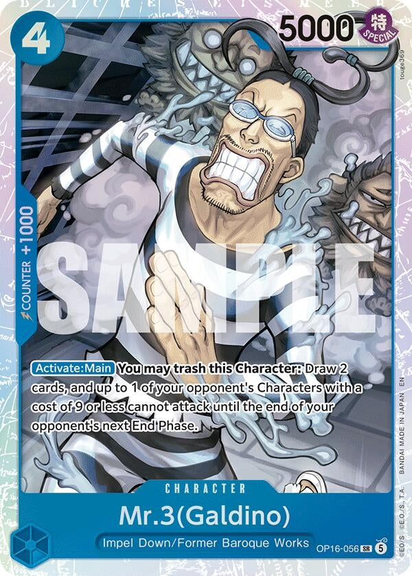 Image for Mr.3(Galdino) (056) [OP16-056] - One Piece Card Game