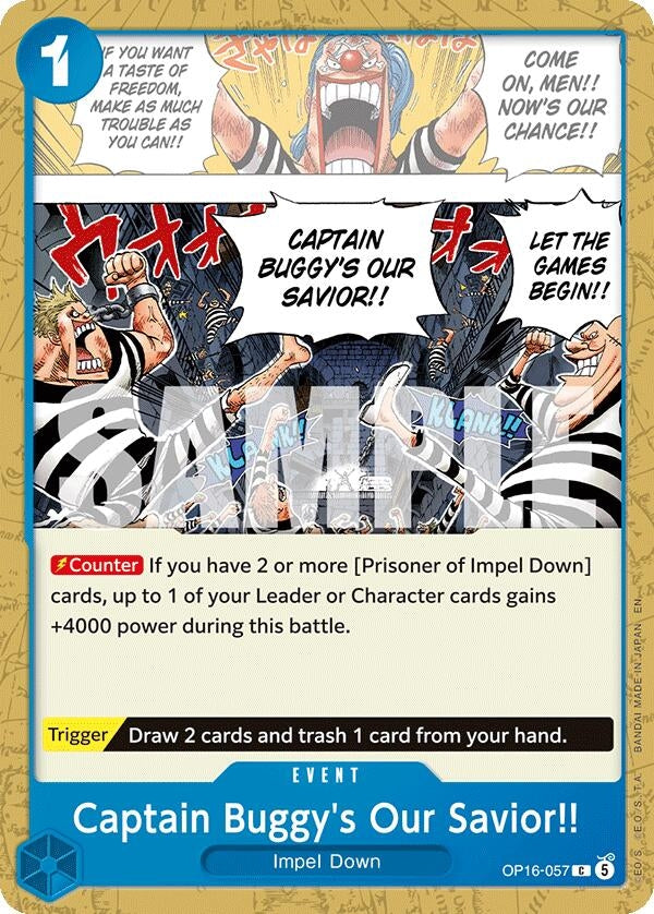 Image for Captain Buggy's Our Savior!! [OP16-057] - One Piece Card Game