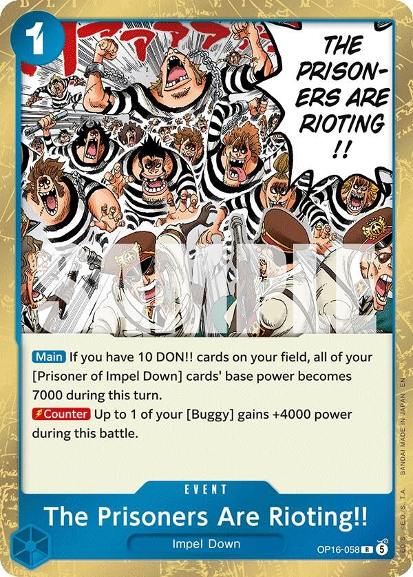 Image for The Prisoners Are Rioting!! [OP16-058] - One Piece Card Game