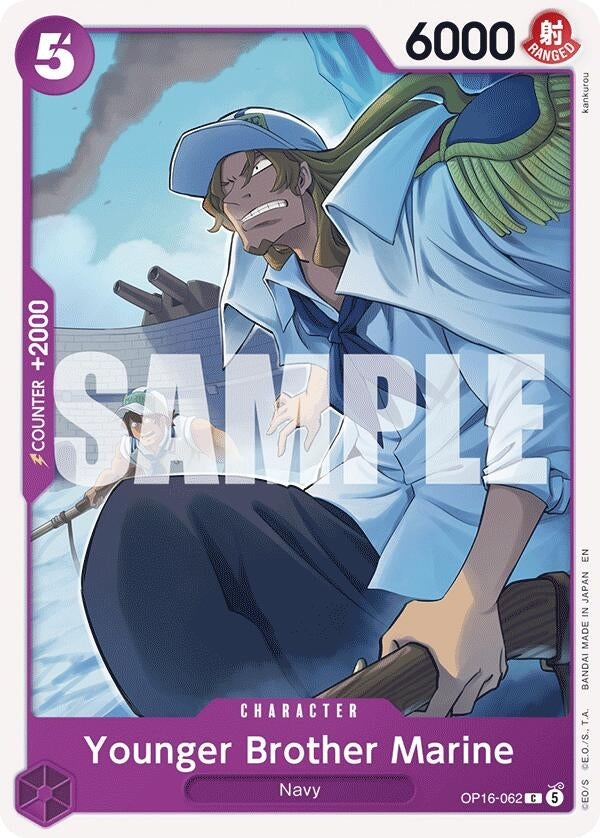 Image for Younger Brother Marine [OP16-062] - One Piece Card Game