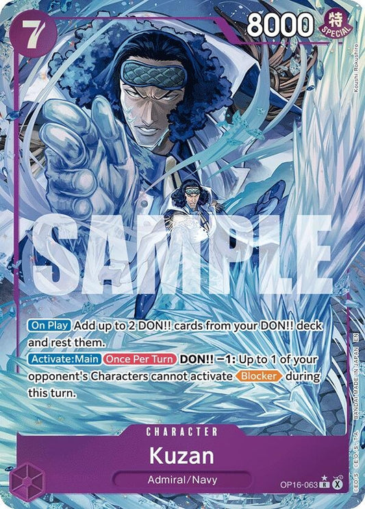 Image for Kuzan (Alternate Art) [OP16-063] - One Piece Card Game