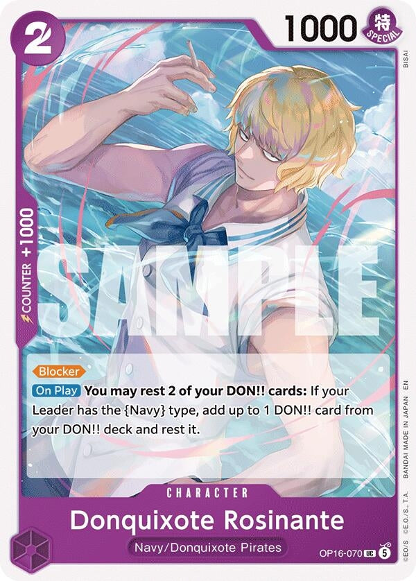 Image for Donquixote Rosinante [OP16-070] - One Piece Card Game
