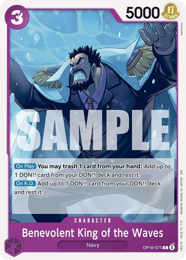 Image for Benevolent King of the Waves [OP16-071] - One Piece Card Game