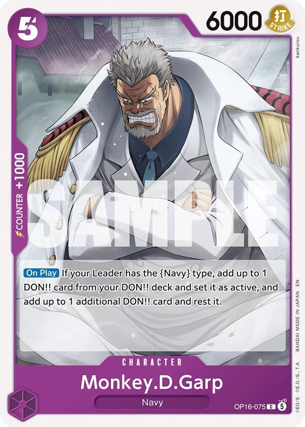 Image for Monkey.D.Garp [OP16-075] - One Piece Card Game