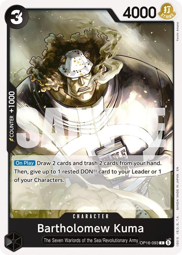 Image for Bartholomew Kuma (093) [OP16-093] - One Piece Card Game