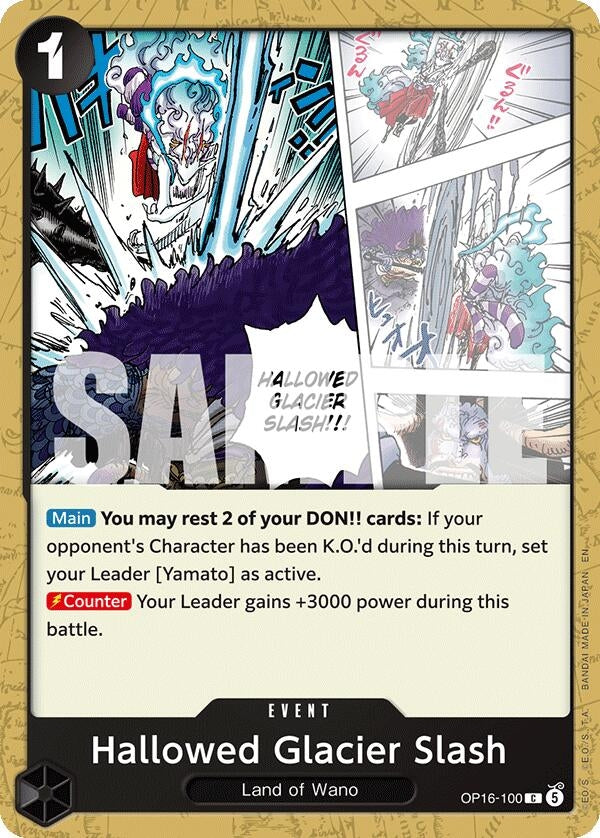 Image for Hallowed Glacier Slash [OP16-100] - One Piece Card Game