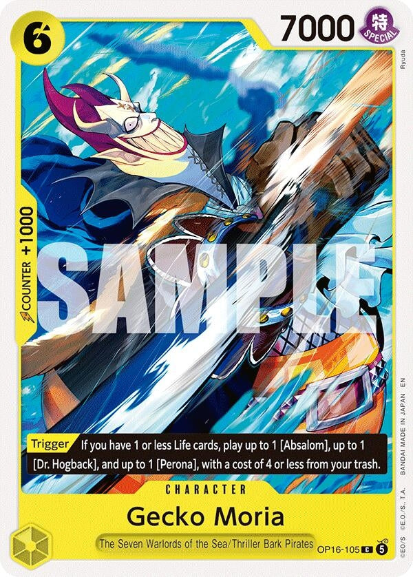Image for Gecko Moria [OP16-105] - One Piece Card Game