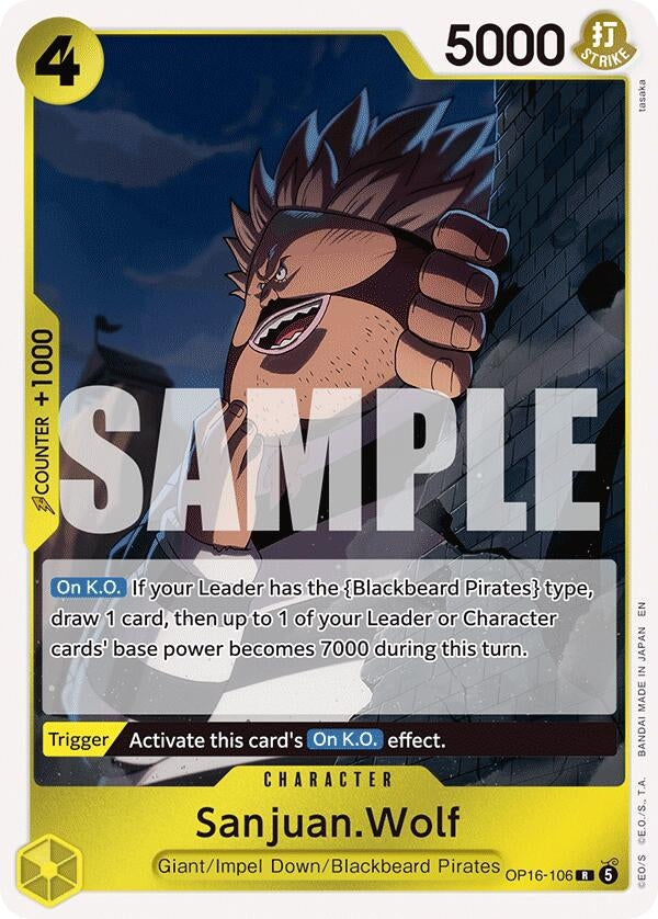 Image for Sanjuan.Wolf [OP16-106] - One Piece Card Game