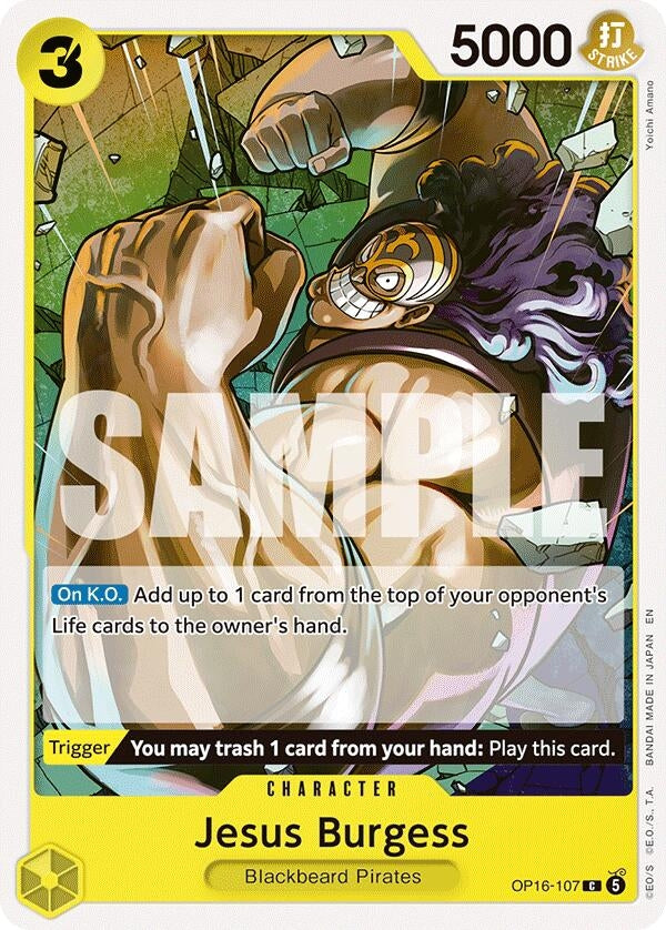Image for Jesus Burgess [OP16-107] - One Piece Card Game