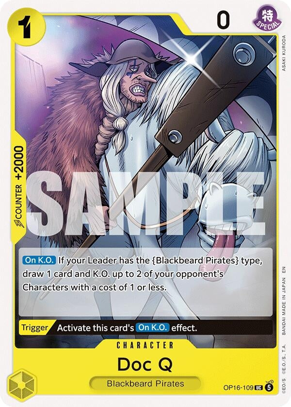 Image for Doc Q [OP16-109] - One Piece Card Game