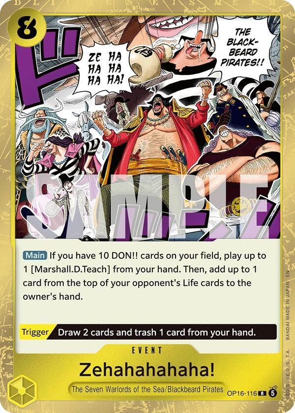 Image for Zehahahahaha! [OP16-116] - One Piece Card Game