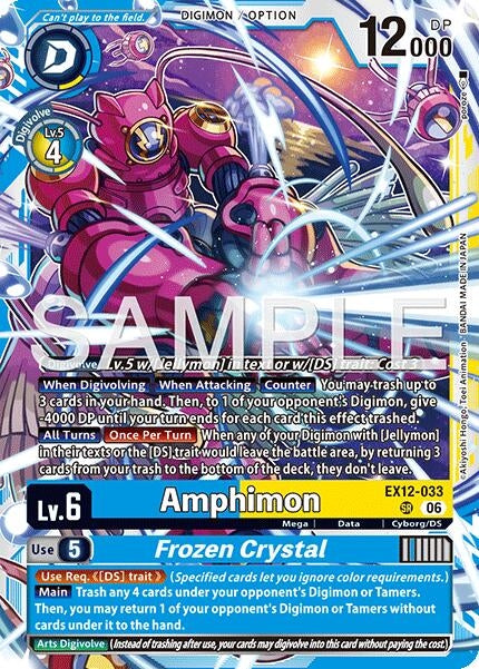 Image for Amphimon // Frozen Crystal (Altermate Art) [EX12-033 SR] - Digimon Card Game