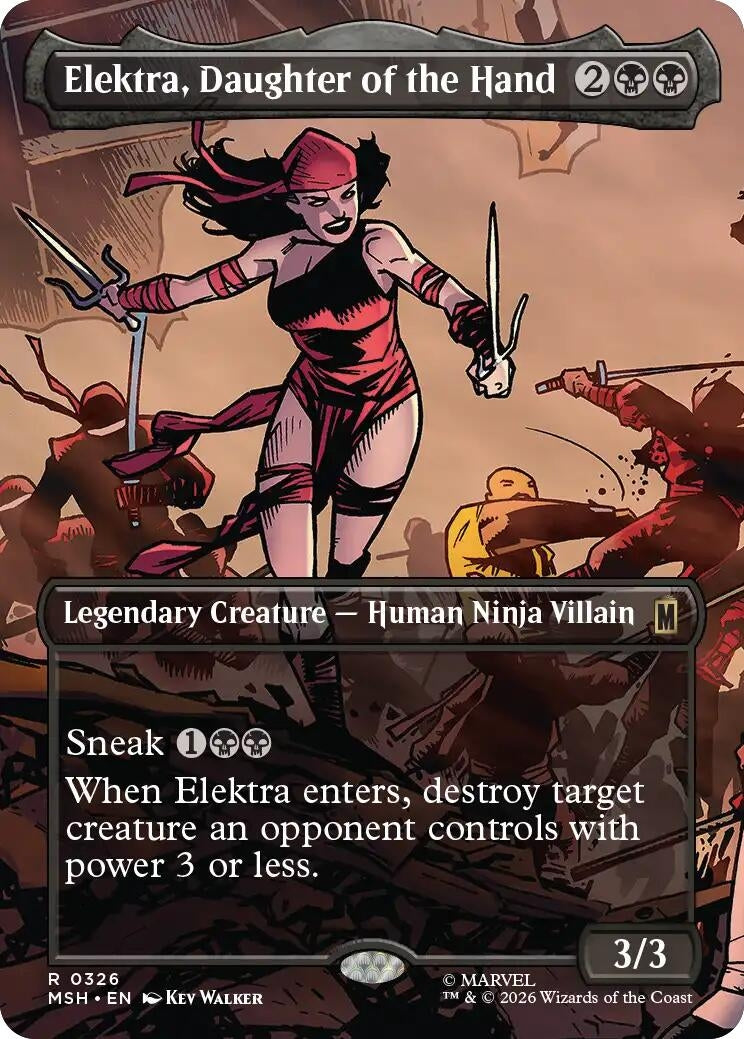 Image for Elektra, Daughter of the Hand (Borderless) [326] - Magic: The Gathering