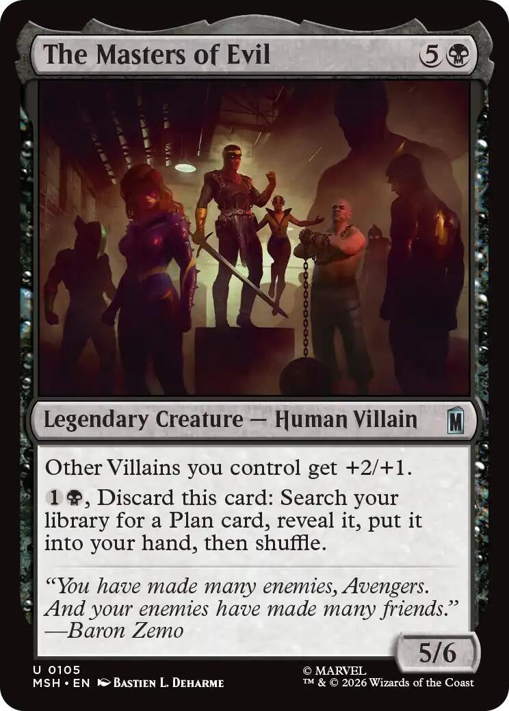 Image for The Masters of Evil [105] - Magic: The Gathering