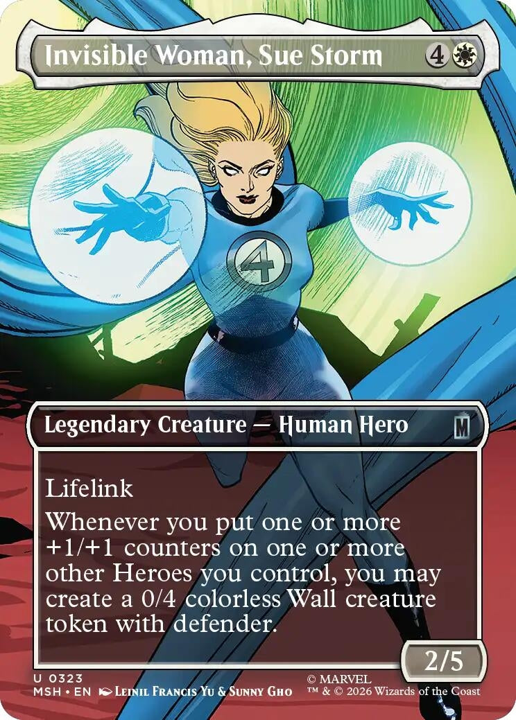 Image for Invisible Woman, Sue Storm (Borderless) [323] - Magic: The Gathering